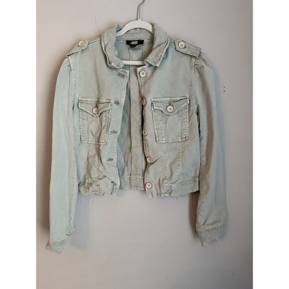 Paige Utility Jacket Cropped Denim Packet Jacket XS - Picture 9 of 10